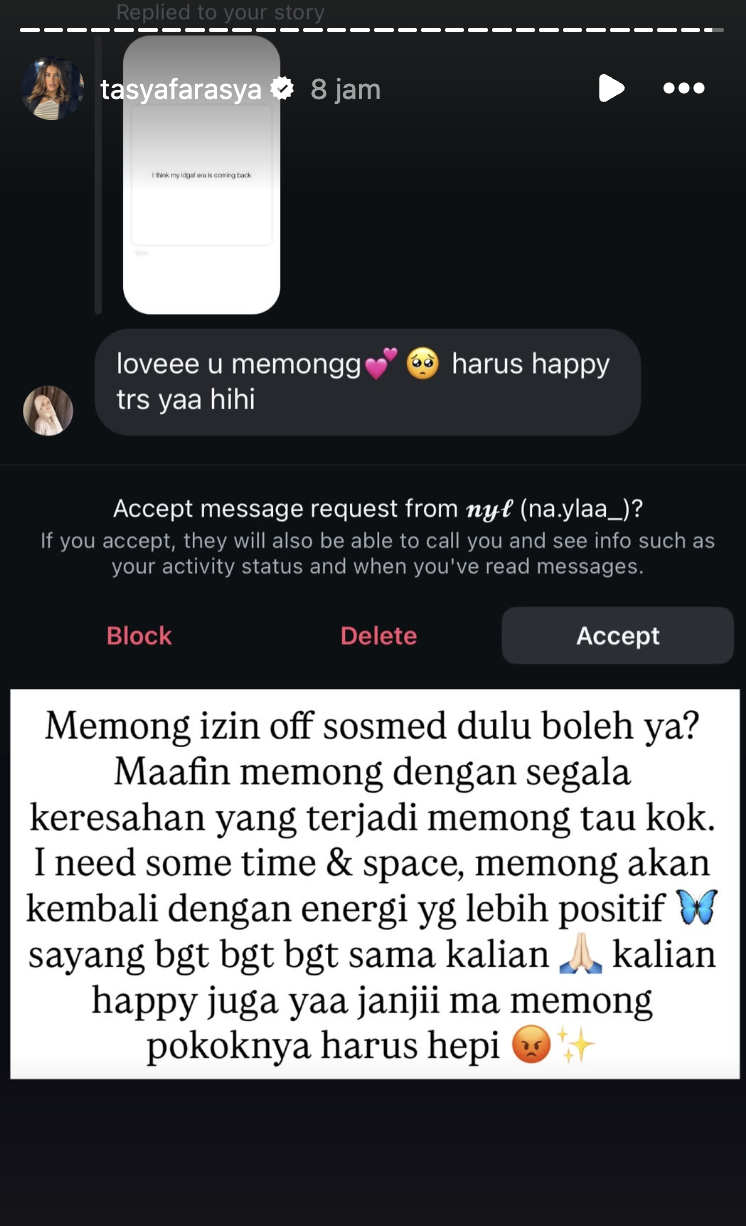 Tasya Farasya story